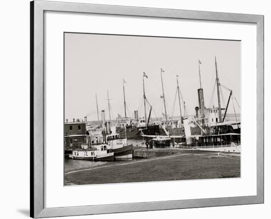 U.S. Government Fleet at Sault Ste. Marie, Mich.-null-Framed Photo