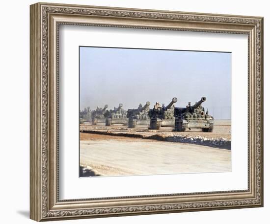 U.S. Howitzers-Dejong-Framed Photographic Print