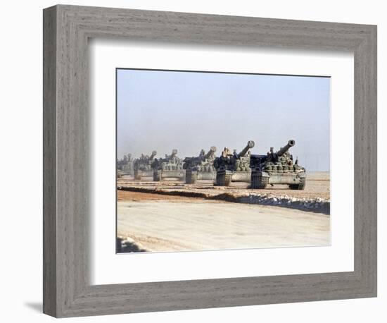 U.S. Howitzers-Dejong-Framed Photographic Print