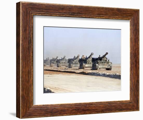 U.S. Howitzers-Dejong-Framed Photographic Print