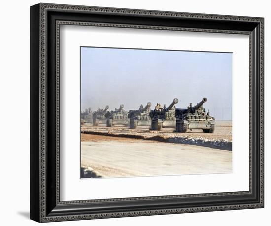 U.S. Howitzers-Dejong-Framed Photographic Print