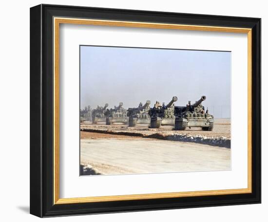 U.S. Howitzers-Dejong-Framed Photographic Print