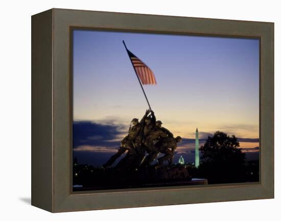 U.S. Marine Corps War Memorial Arlington National Cemetery Arlington Virginia, USA-null-Framed Premier Image Canvas