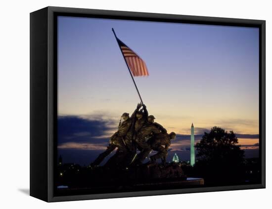 U.S. Marine Corps War Memorial Arlington National Cemetery Arlington Virginia, USA-null-Framed Premier Image Canvas