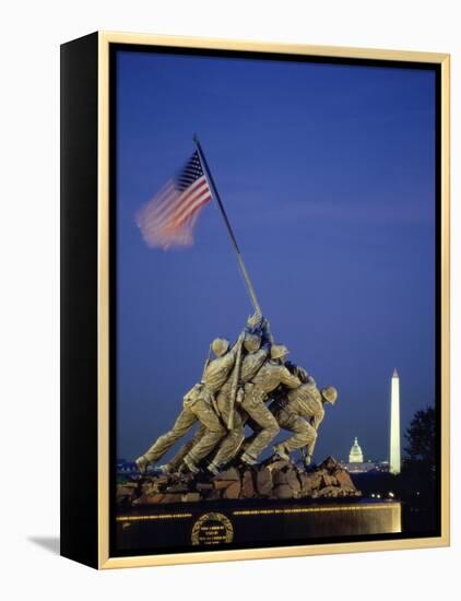 U.S. Marine Corps War Memorial Arlington National Cemetery Arlington Virginia, USA-null-Framed Premier Image Canvas