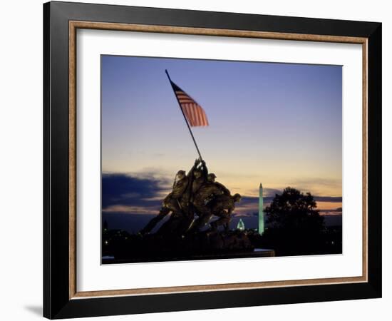 U.S. Marine Corps War Memorial Arlington National Cemetery Arlington Virginia, USA-null-Framed Photographic Print