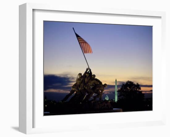 U.S. Marine Corps War Memorial Arlington National Cemetery Arlington Virginia, USA-null-Framed Photographic Print