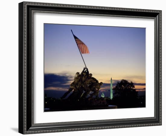 U.S. Marine Corps War Memorial Arlington National Cemetery Arlington Virginia, USA--Framed Photographic Print