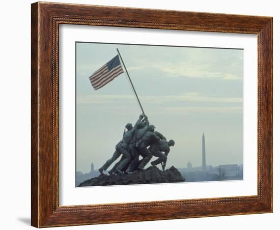 U.S. Marine Corps War Memorial Arlington National Cemetery Arlington Virginia, USA-null-Framed Photographic Print