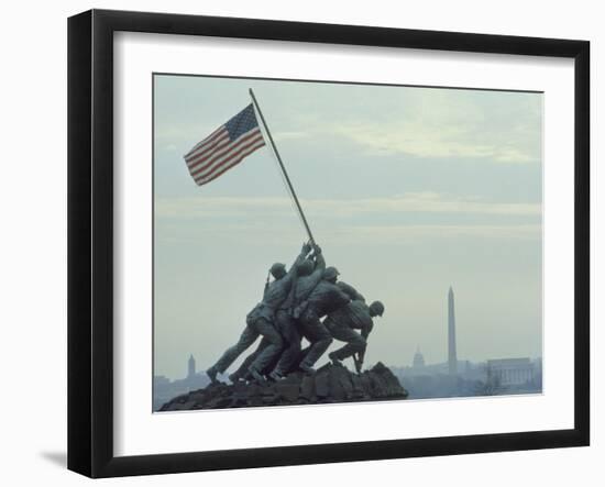 U.S. Marine Corps War Memorial Arlington National Cemetery Arlington Virginia, USA-null-Framed Photographic Print