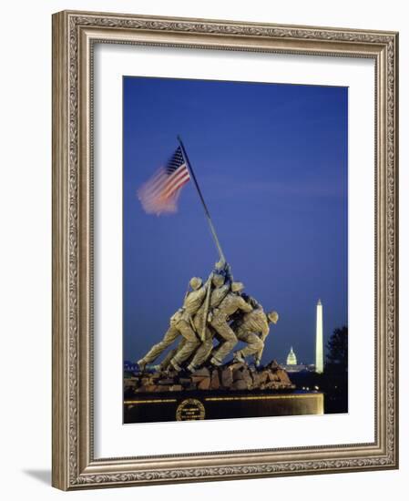 U.S. Marine Corps War Memorial Arlington National Cemetery Arlington Virginia, USA-null-Framed Photographic Print