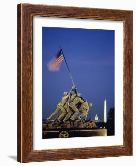 U.S. Marine Corps War Memorial Arlington National Cemetery Arlington Virginia, USA-null-Framed Photographic Print