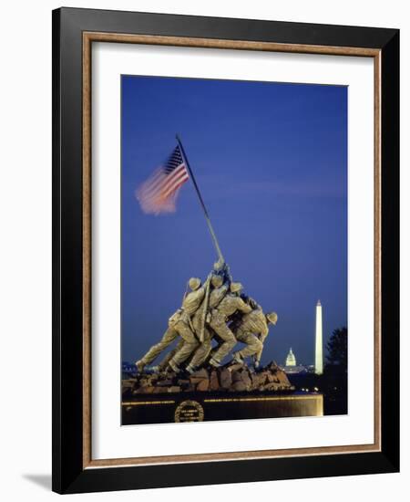 U.S. Marine Corps War Memorial Arlington National Cemetery Arlington Virginia, USA-null-Framed Photographic Print