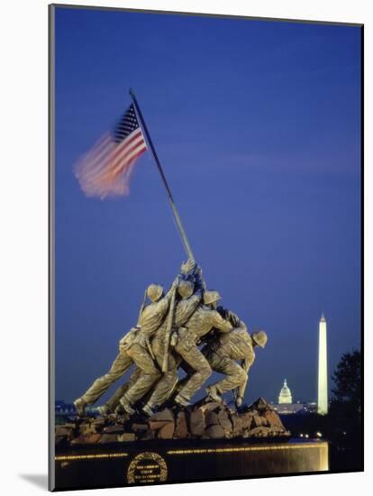 U.S. Marine Corps War Memorial Arlington National Cemetery Arlington Virginia, USA-null-Mounted Photographic Print