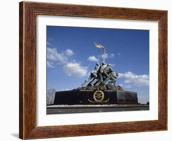 U.S. Marine Corps War Memorial Arlington National Cemetery Arlington Virginia, USA-null-Framed Photographic Print