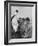 U.S. Marines and a Chaplain Celebrate Catholic Communion During the Battle of Iwo Jima-null-Framed Photo