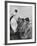 U.S. Marines and a Chaplain Celebrate Catholic Communion During the Battle of Iwo Jima-null-Framed Photo