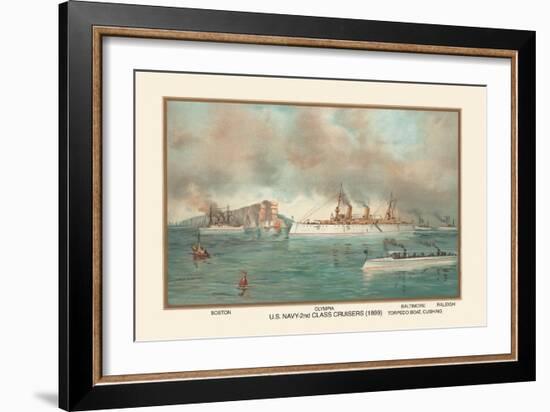 U.S. Navy 2nd Class Cruisers, 1899-Werner-Framed Art Print