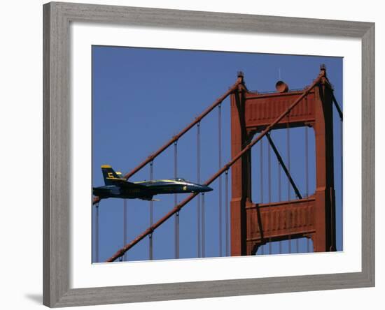 U.S. Navy Blue Angel Flight Demonstration Left Slot Pilot-null-Framed Photographic Print