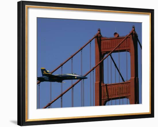 U.S. Navy Blue Angel Flight Demonstration Left Slot Pilot-null-Framed Photographic Print