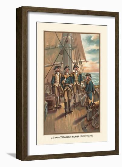 U.S. Navy, Commander and Chief of Fleet, 1776-Werner-Framed Art Print