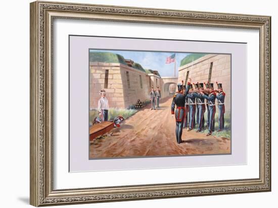 U.S. Navy: Firing Squad-Werner-Framed Art Print