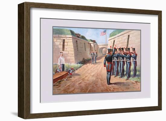 U.S. Navy: Firing Squad-Werner-Framed Art Print