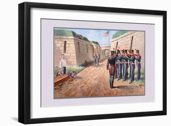 U.S. Navy: Firing Squad-Werner-Framed Art Print
