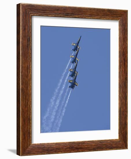 U.S. Navy Flight Demonstration Squadron, the Blue Angels-null-Framed Photographic Print