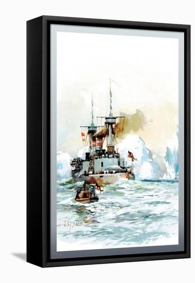 U.S. Navy: Icy Sea-Willy Stower-Framed Stretched Canvas