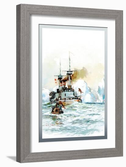 U.S. Navy: Icy Sea-Willy Stower-Framed Art Print