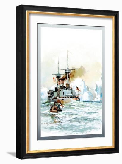 U.S. Navy: Icy Sea-Willy Stower-Framed Art Print