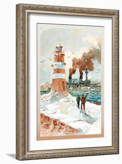 U.S. Navy: January Morning-Willy Stower-Framed Art Print