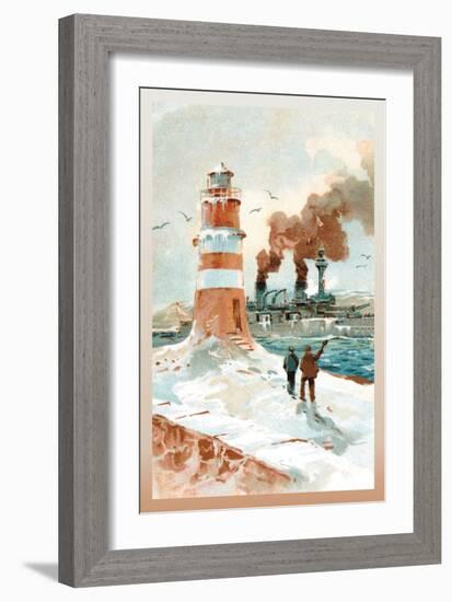 U.S. Navy: January Morning-Willy Stower-Framed Art Print