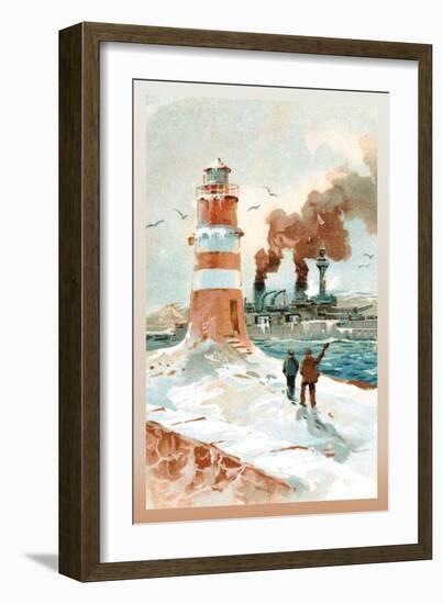 U.S. Navy: January Morning-Willy Stower-Framed Art Print