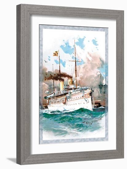 U.S. Navy: Mighty-Willy Stower-Framed Art Print