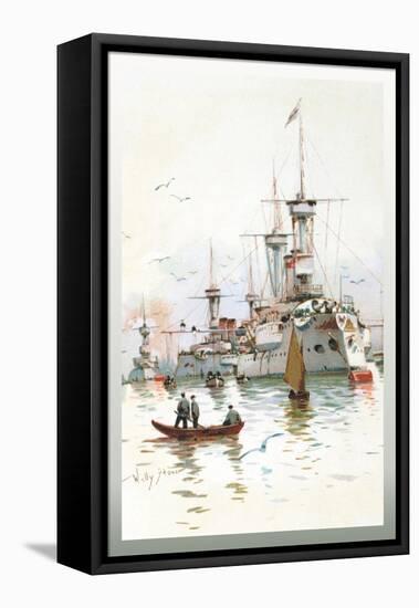 U.S. Navy: Power-Willy Stower-Framed Stretched Canvas