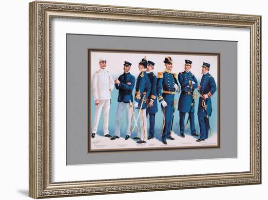 U.S. Navy: Uniforms, 1899-Werner-Framed Art Print