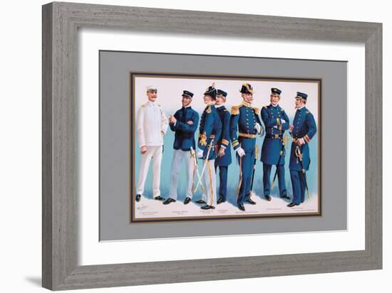 U.S. Navy: Uniforms, 1899-Werner-Framed Art Print