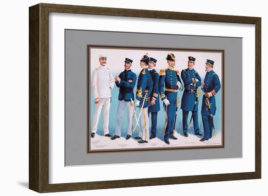 U.S. Navy: Uniforms, 1899-Werner-Framed Art Print