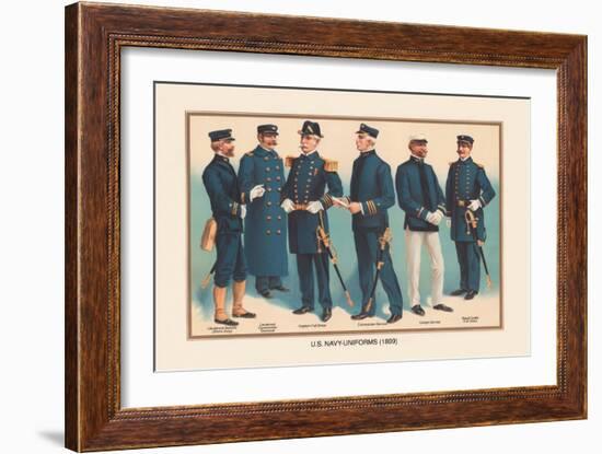 U.S. Navy Uniforms 1899-Werner-Framed Art Print