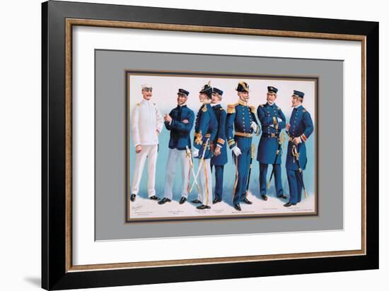 U.S. Navy: Uniforms, 1899-Werner-Framed Art Print