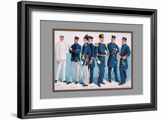 U.S. Navy: Uniforms, 1899-Werner-Framed Art Print