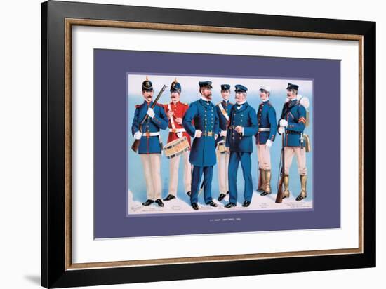 U.S. Navy: Uniforms, 1899-Werner-Framed Art Print