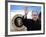 U.S. President George W. Bush Waves as He Steps out of the Air Force One-null-Framed Photographic Print