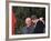 U.S. President Ronald Reagan, Right, Talks with Soviet Leader Mikhail Gorbachev-null-Framed Photographic Print