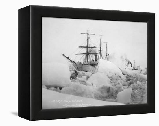 U.S.R.C. Bear and S.S. Corwin in Nome, Alaska Photograph - Nome, AK-Lantern Press-Framed Stretched Canvas