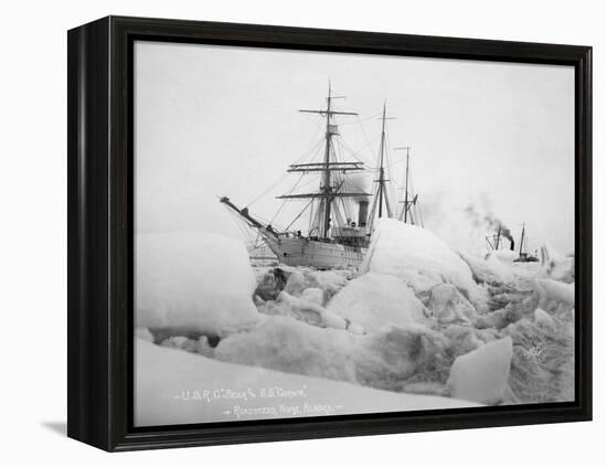 U.S.R.C. Bear and S.S. Corwin in Nome, Alaska Photograph - Nome, AK-Lantern Press-Framed Stretched Canvas