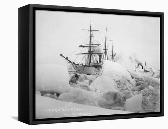 U.S.R.C. Bear and S.S. Corwin in Nome, Alaska Photograph - Nome, AK-Lantern Press-Framed Stretched Canvas