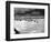 U.S. Reinforcements Wade Through the Surf as They Land at Normandy-null-Framed Photographic Print